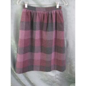 Gregge Sport Wool Blend Plaid Skirt Size 8 Fully Lined